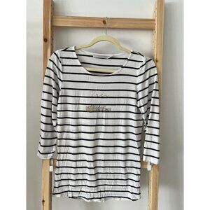 Simons Contemporaine Striped Tres Chic Top ( XS )